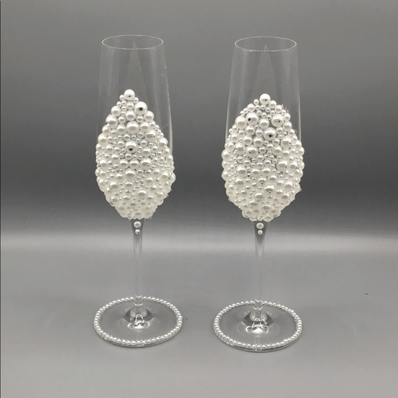 Other - Crystal Champagne Flutes Wedding